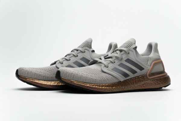 FV4389 adidas Ultra BOOST 20 CONSORTIUM Metal Grey and Coral Real Boost - Image 6
